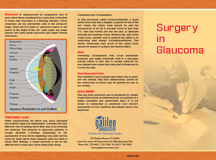 Surgery in Glaucoma